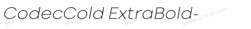 CodecCold ExtraBold字体转换 CodecCold ExtraBold字体转换